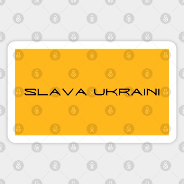 Slava Ukraini Magnet by Creatifly Graphic Tees